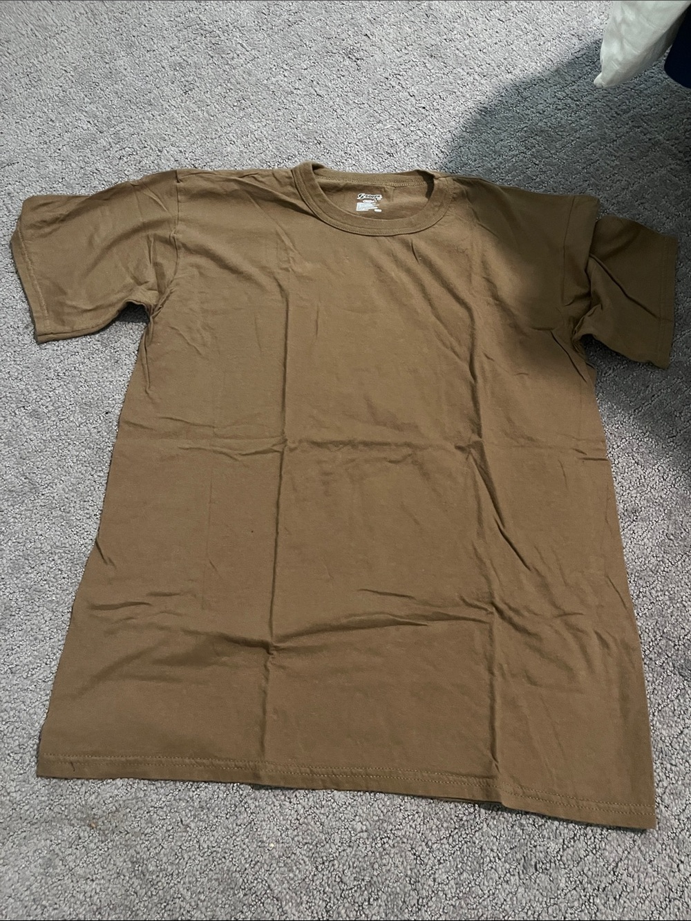 Soffe Short Sleeve Crew Tee in Olive Brown